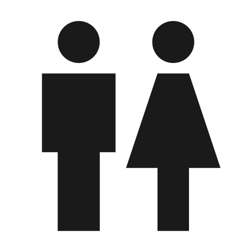 Sharp wc icon, solid style, from Google Material Icons