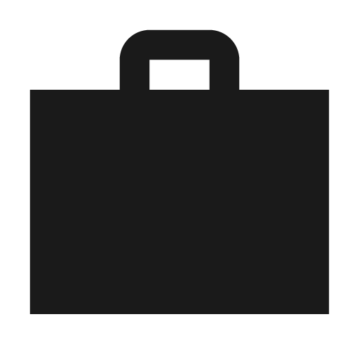 Sharp work icon, solid style, from Google Material Icons