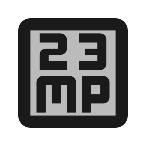 Twotone 23mp icon, solid style, from Google Material Icons