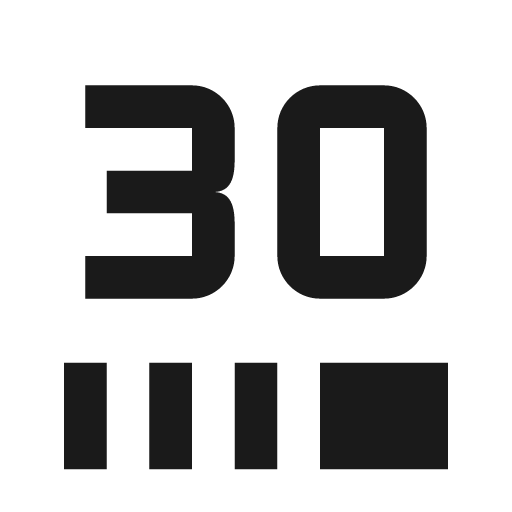 Twotone 30fps select icon, solid style, from Google Material Icons