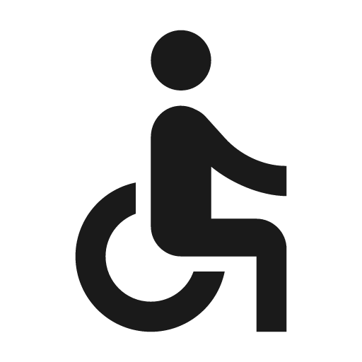 Twotone accessible icon, solid style, from Google Material Icons