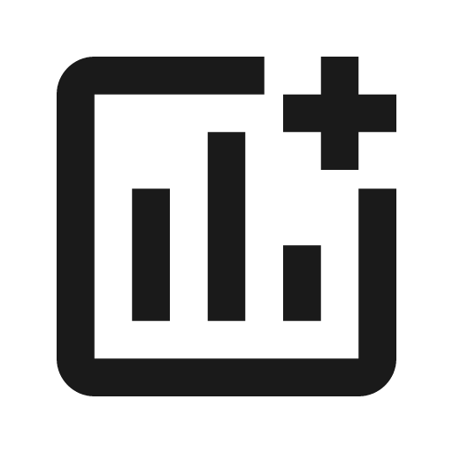 Twotone add chart icon, solid style, from Google Material Icons