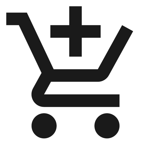 Twotone add shopping cart icon, solid style, from Google Material Icons