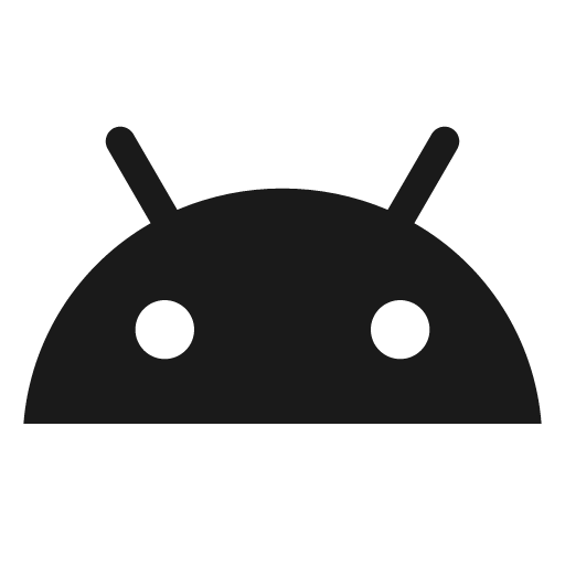 Twotone android icon, solid style, from Google Material Icons