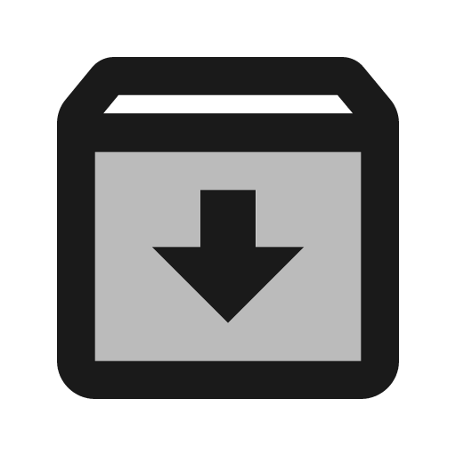 Twotone archive icon, solid style, from Google Material Icons
