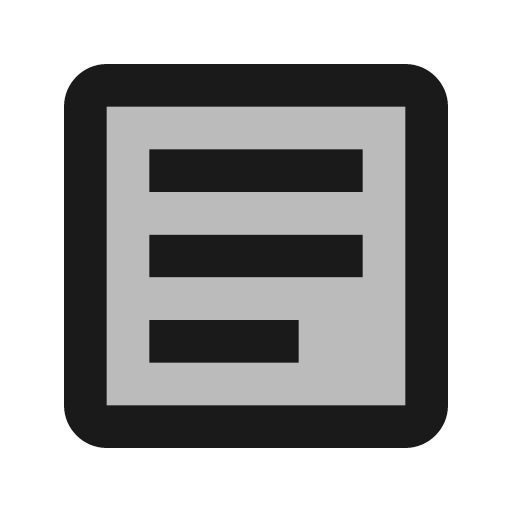 Twotone article icon, solid style, from Google Material Icons