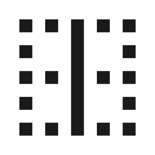 Twotone border vertical icon, solid style, from Google Material Icons