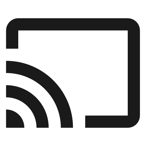 Twotone cast icon, solid style, from Google Material Icons