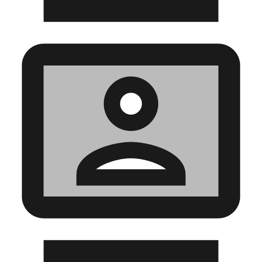 Twotone contacts icon, solid style, from Google Material Icons