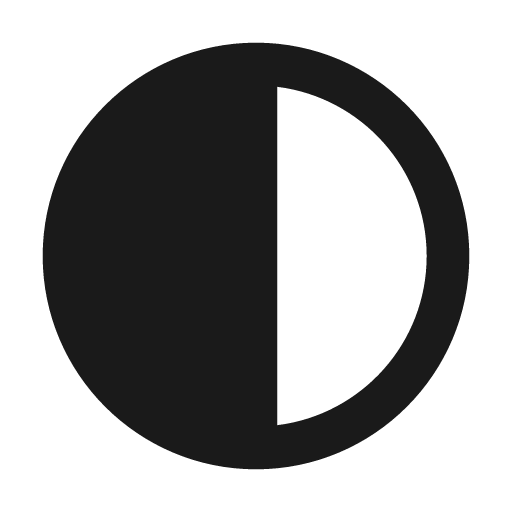 Twotone contrast icon, solid style, from Google Material Icons