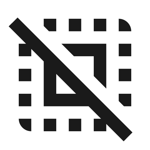 Twotone deselect icon, solid style, from Google Material Icons