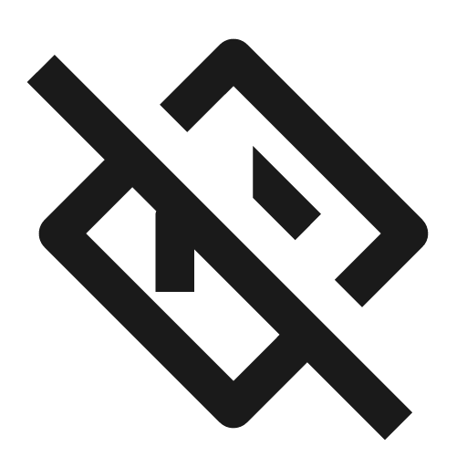 Twotone directions off icon, solid style, from Google Material Icons