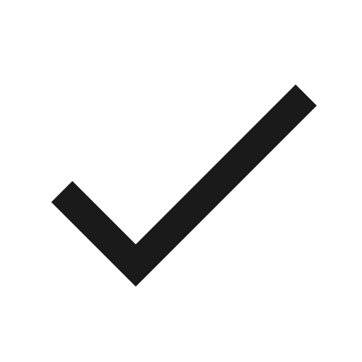 Twotone done icon, solid style, from Google Material Icons