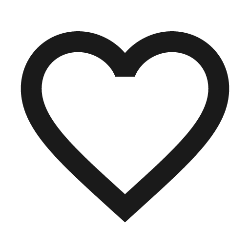 Twotone favorite border icon, solid style, from Google Material Icons