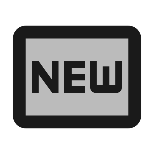 Twotone fiber new icon, solid style, from Google Material Icons