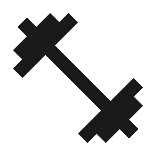 Twotone fitness center icon, solid style, from Google Material Icons