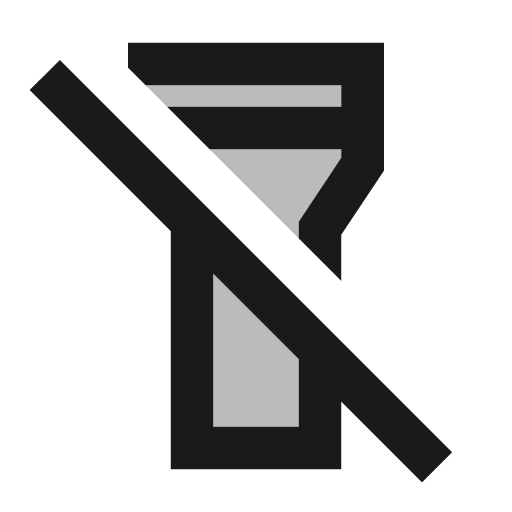 Twotone flashlight off icon, solid style, from Google Material Icons