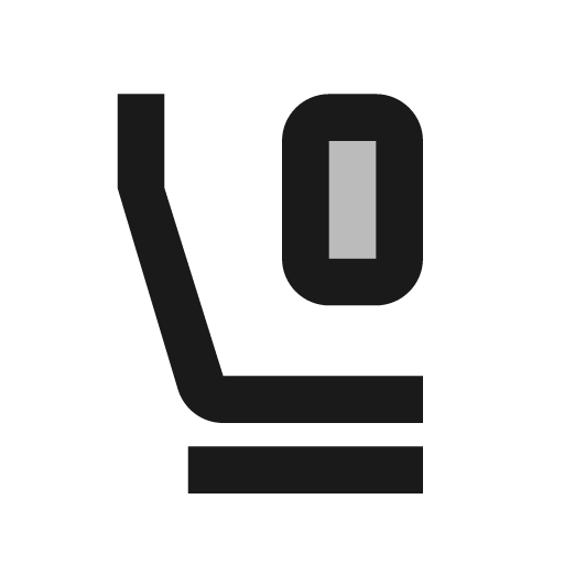 Twotone flight class icon, solid style, from Google Material Icons