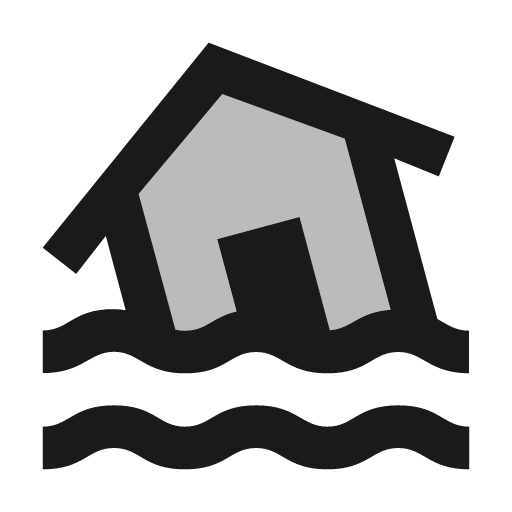 Twotone flood icon, solid style, from Google Material Icons