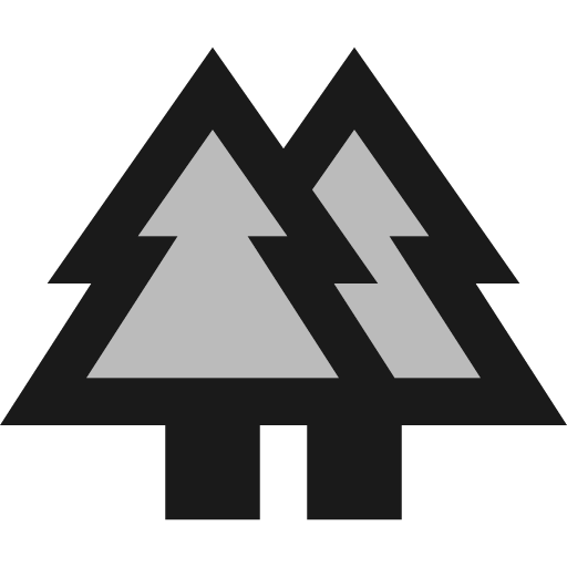 Twotone forest icon, solid style, from Google Material Icons