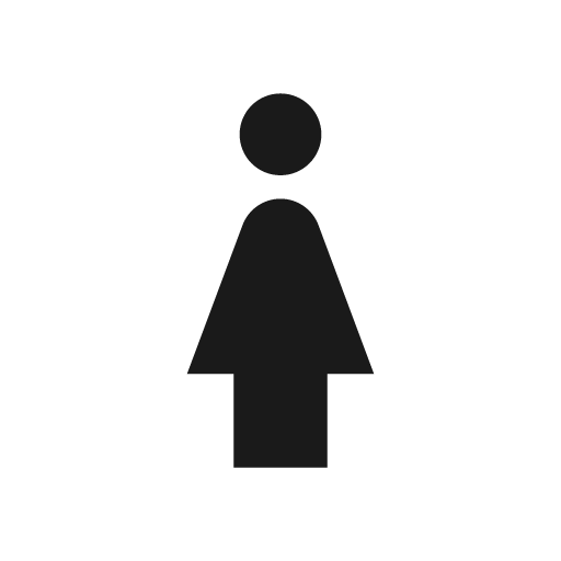 Twotone girl icon, solid style, from Google Material Icons