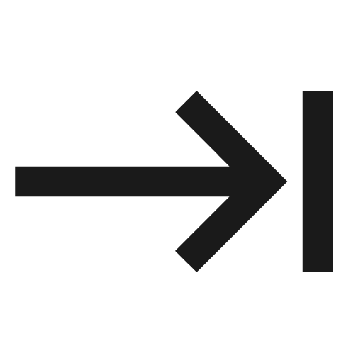 Twotone keyboard tab icon, solid style, from Google Material Icons