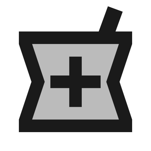 Twotone local pharmacy icon, solid style, from Google Material Icons