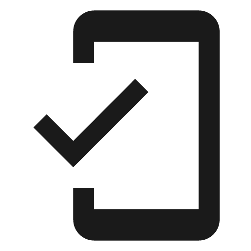 Twotone mobile friendly icon, solid style, from Google Material Icons
