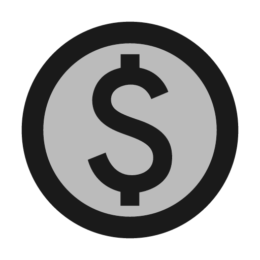 Twotone paid icon, solid style, from Google Material Icons