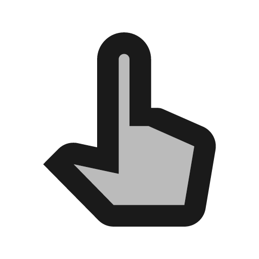 Twotone pan tool alt icon, solid style, from Google Material Icons