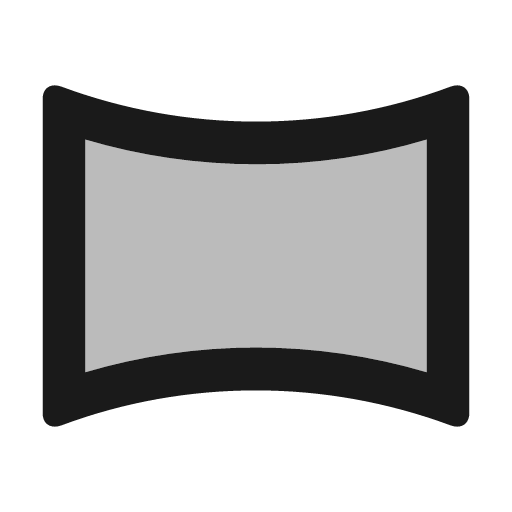 Twotone panorama horizontal icon, solid style, from Google Material Icons