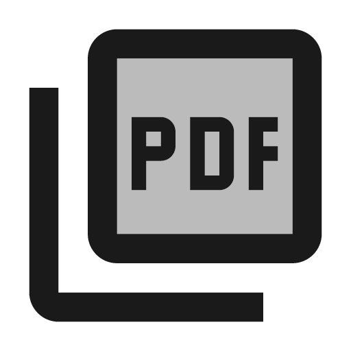 Twotone picture as pdf icon, solid style, from Google Material Icons