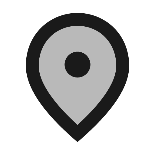 Twotone place icon, solid style, from Google Material Icons