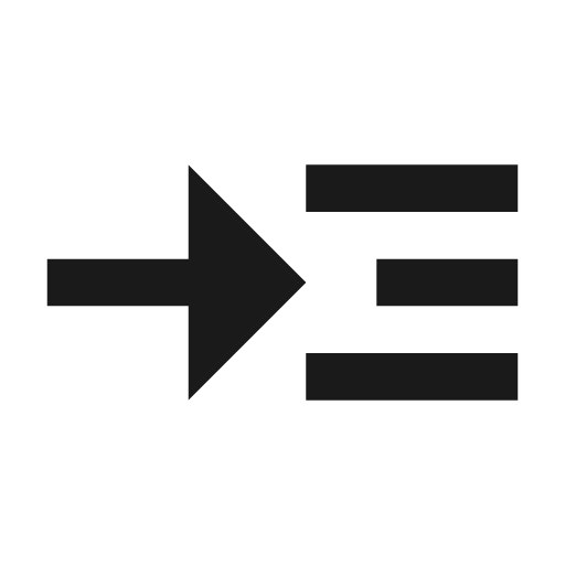 Twotone read more icon, solid style, from Google Material Icons