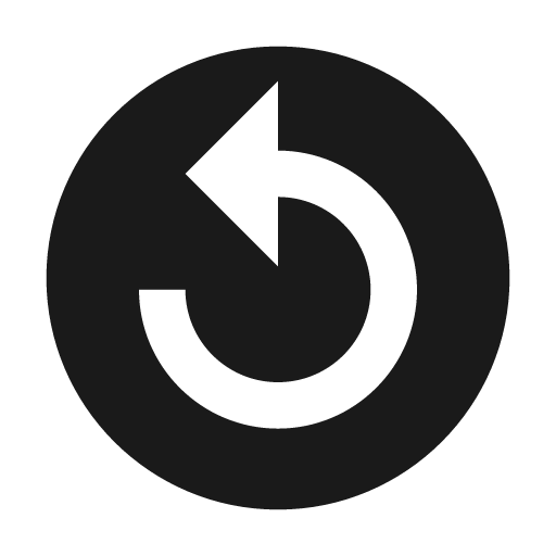 Twotone replay circle filled icon, filled style, from Google Material Icons