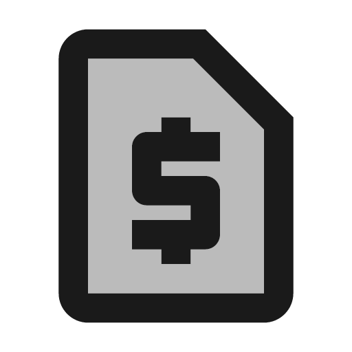 Twotone request page icon, solid style, from Google Material Icons