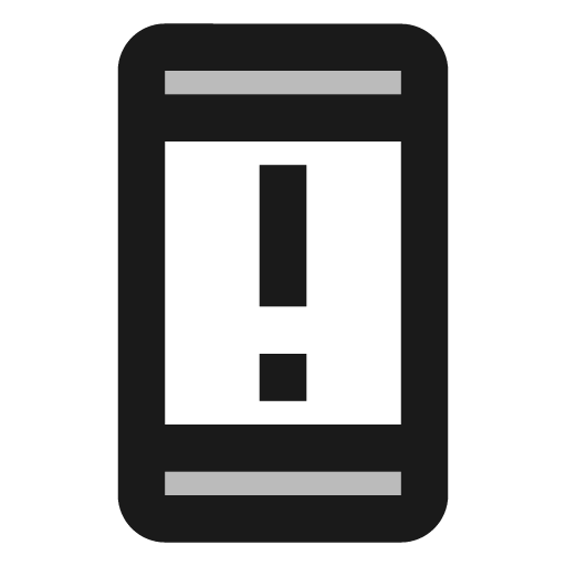Twotone security update warning icon, solid style, from Google Material Icons