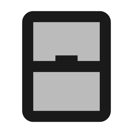 Twotone sensor window icon, solid style, from Google Material Icons