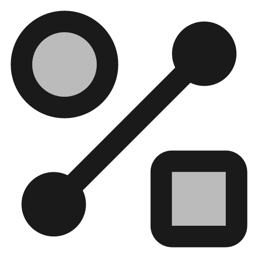 Twotone shape line icon, outline style, from Google Material Icons
