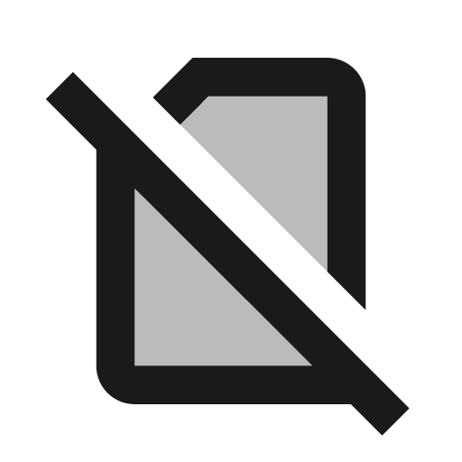 Twotone signal cellular no sim icon, solid style, from Google Material Icons