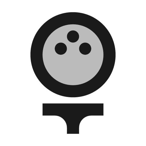 Twotone sports golf icon, solid style, from Google Material Icons