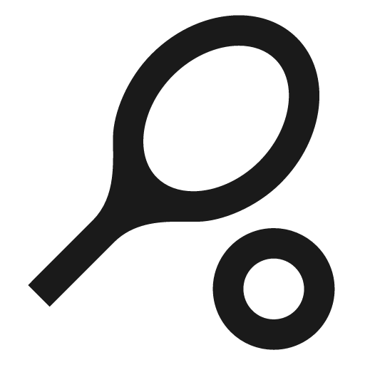 Twotone sports tennis icon, solid style, from Google Material Icons