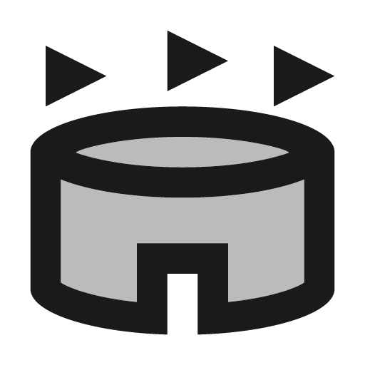 Twotone stadium icon, solid style, from Google Material Icons