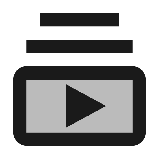 Twotone subscriptions icon, solid style, from Google Material Icons