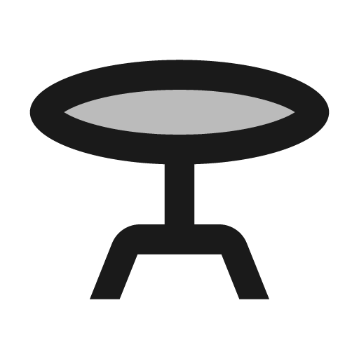Twotone table bar icon, solid style, from Google Material Icons