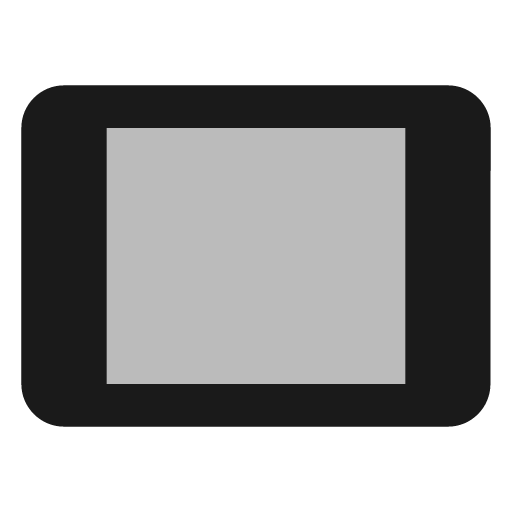 Twotone tablet icon, solid style, from Google Material Icons
