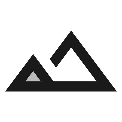 Twotone terrain icon, solid style, from Google Material Icons