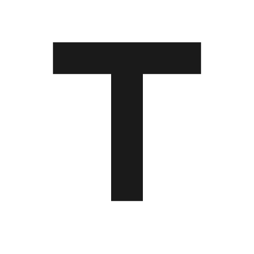 Twotone title icon, solid style, from Google Material Icons