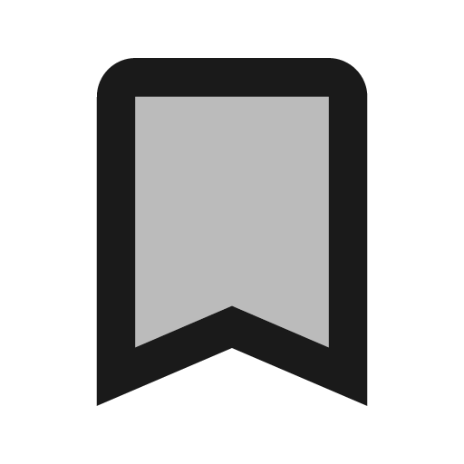 Twotone turned in icon, solid style, from Google Material Icons