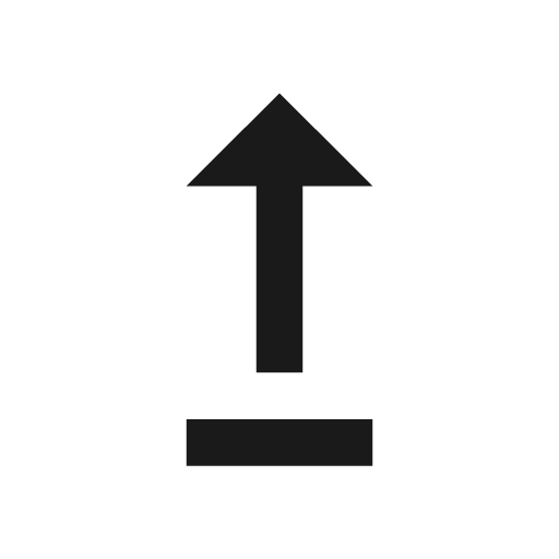 Twotone upgrade icon, solid style, from Google Material Icons